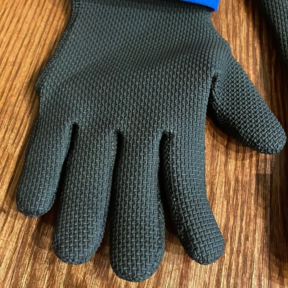 Glacier KENAI gloves women’s waterproof rubber textured black blue size Small